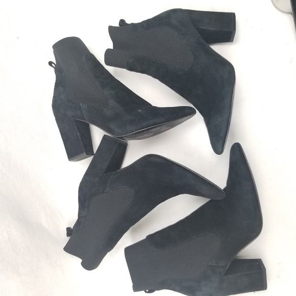 Steve Madden Richter Sock Bootie Pointed Toe Suede - Picture 4 of 8